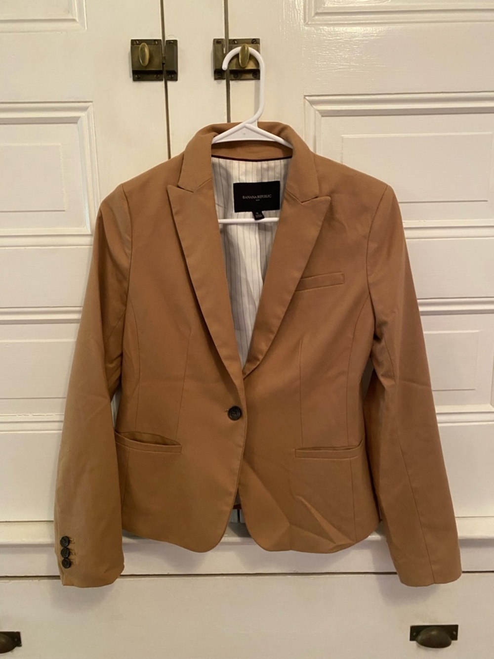 Banana Republic Women's Camel Single-Button Blazer